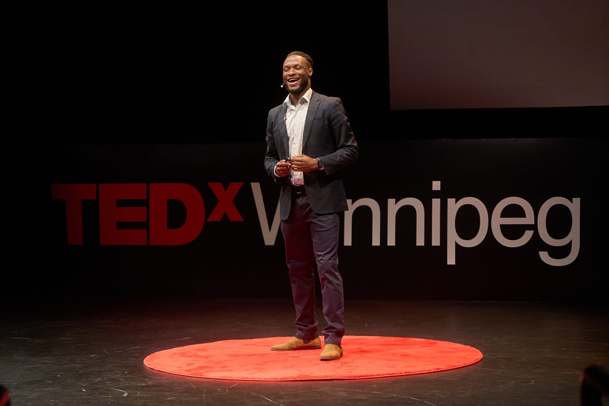 David Owasi speaking at TEDx